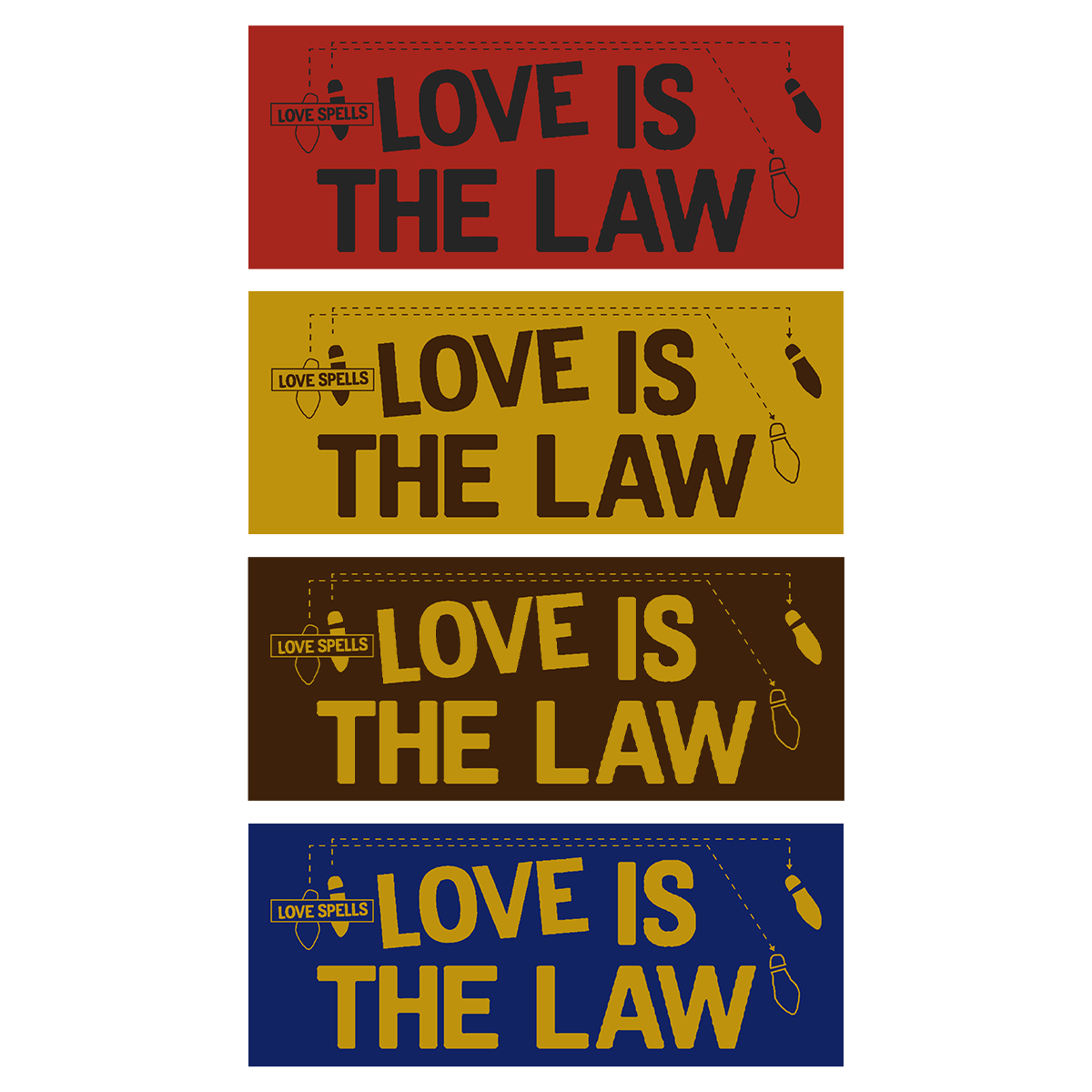 Love Is The Law Stickers