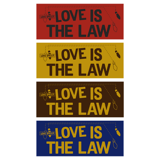 Love Is The Law Stickers