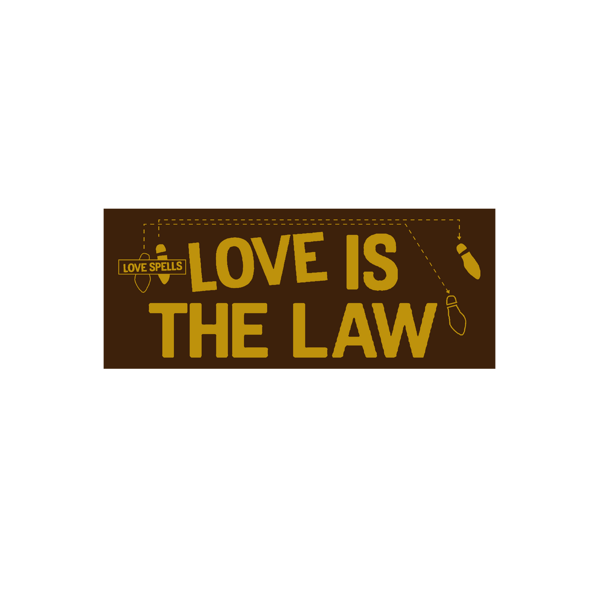 Love Is The Law Stickers